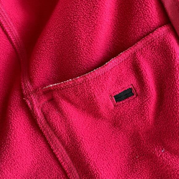 Lands' End Raspberry Pink Fleece Zip up Vest Womens Sz MP Gorpcore - Picture 8 of 9